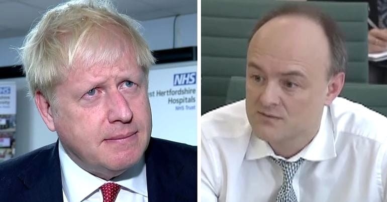 Dominic Cummings and Boris Johnson