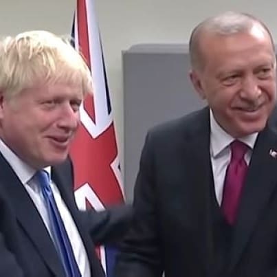 Boris Johnson and Recep Tayyip Erdoğan