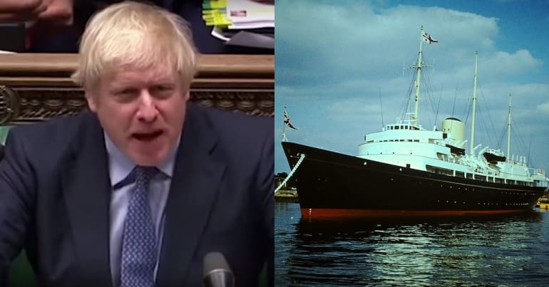 Boris Johnson and Britannia