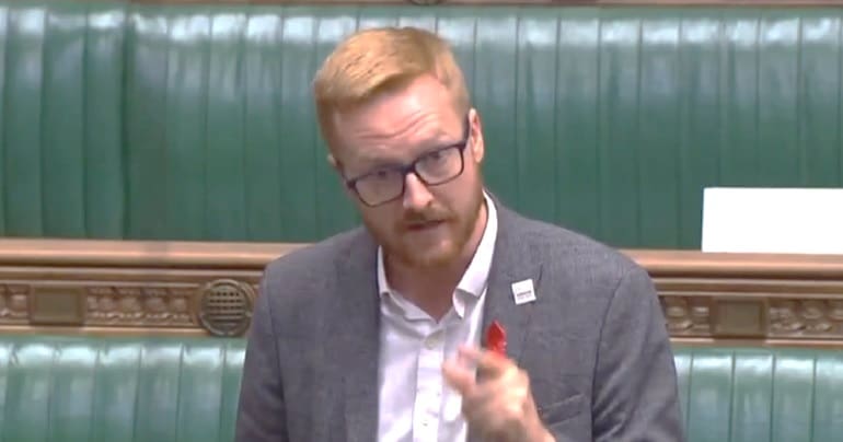 Lloyd Russell-Moyle speaking in parliament