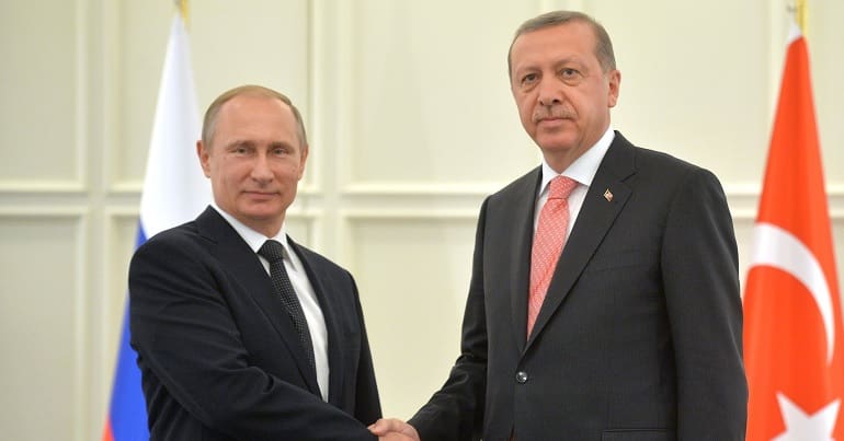 Vladimir Putin and Recep Tayyip Erdogan