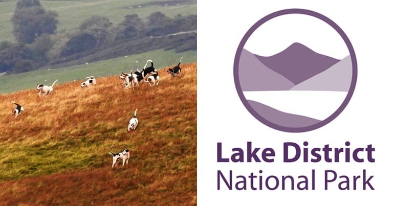 Blencathra Foxhounds and the LDNPA logo