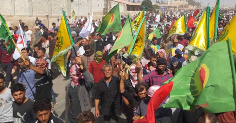 Thousands march against Turkish invasion in Serekaniye
