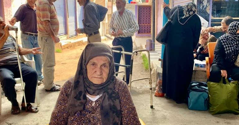 Photo from Monday's humanitarian convoy into Sere Kaniye show wounded civilians, especially the old and young children, awaiting rescue
