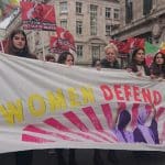 Women's Strike Assembly at London Rojava demonstration