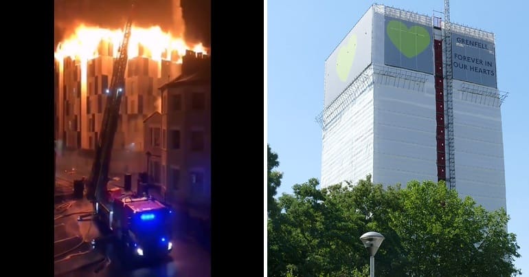 Student flats on fire in Bolton and the Grenfell Tower
