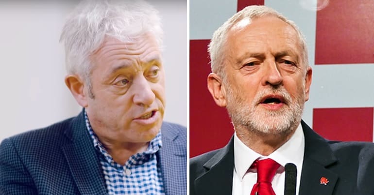 John Bercow and Jeremy Corbyn