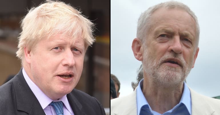 Boris Johnson/ Jeremy Corbyn