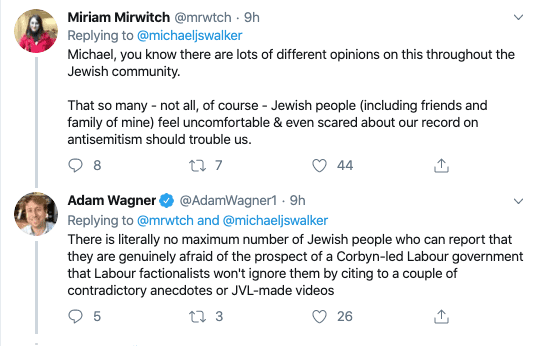 Miriam Wirwitch and Adam Wagner attack the audience member