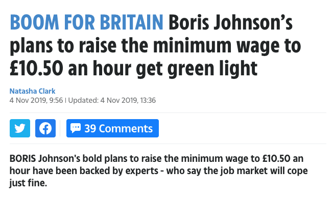 The Sun reports on minimum wage