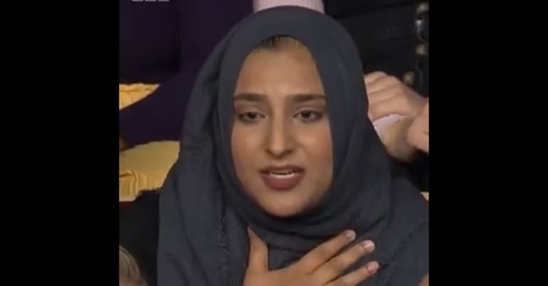 Muslim woman on Question Time