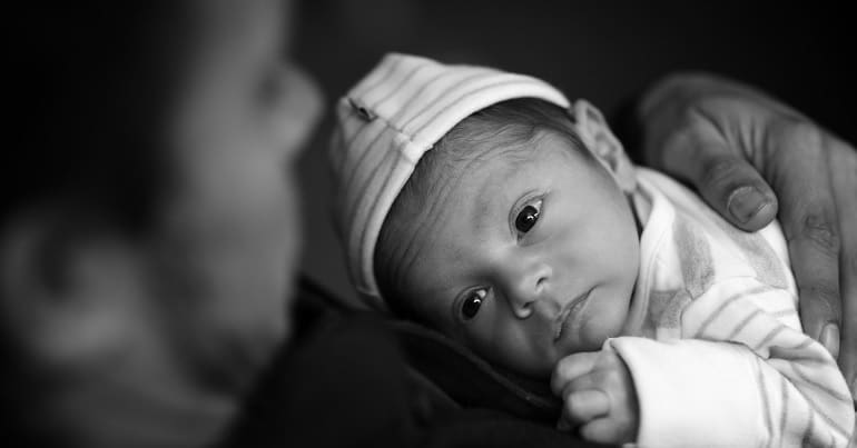 Father and baby