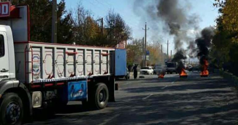 Protests against fuel price hikes have broken out across Iran