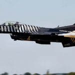 A Turkish F16 fighter jet