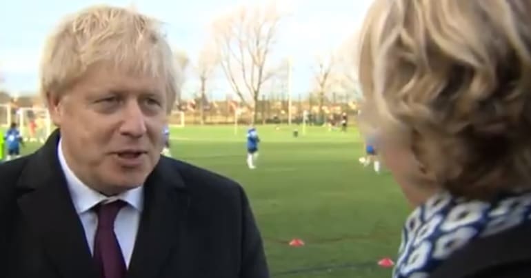 Boris Johnson and Hannah Miller