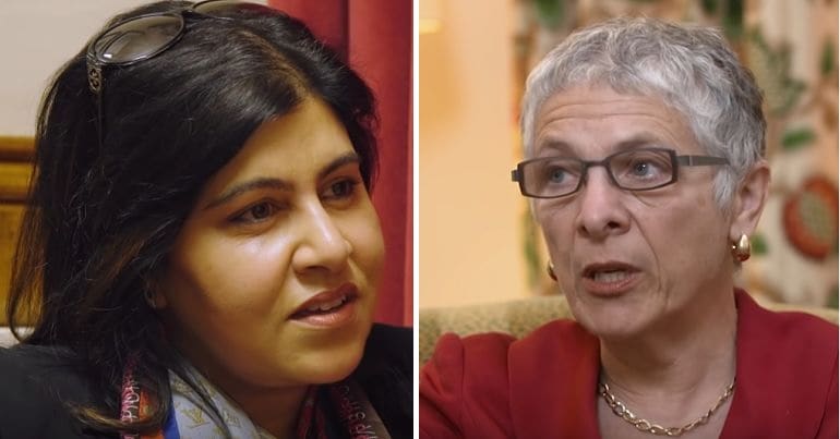 Sayeeda Warsi and Melanie Phillips