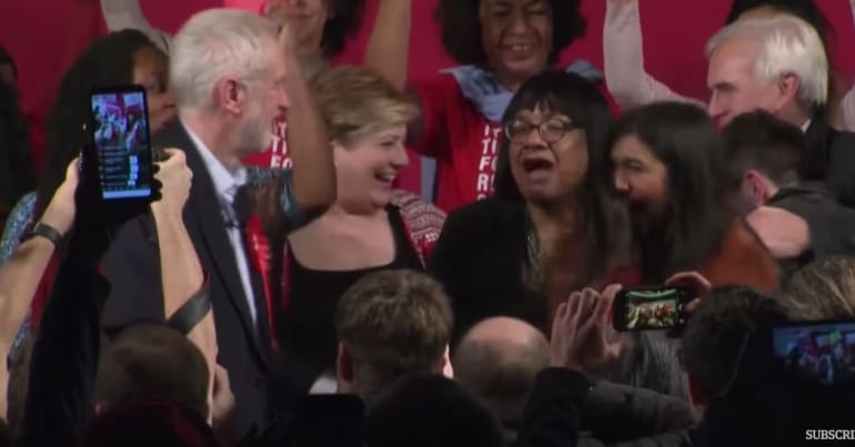 Jeremy Corbyn after speech