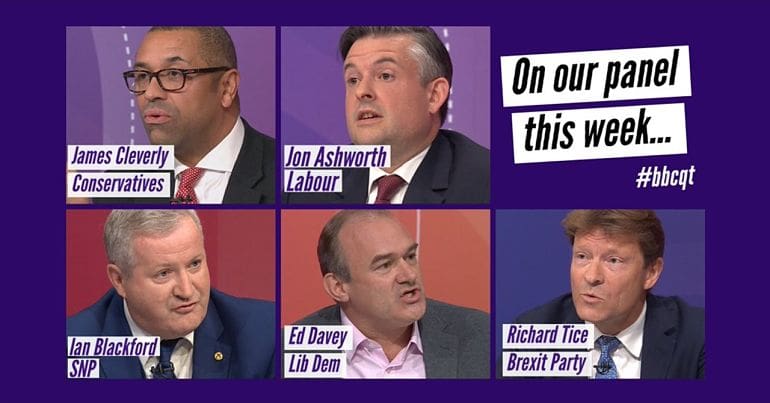 Question Time Lineup