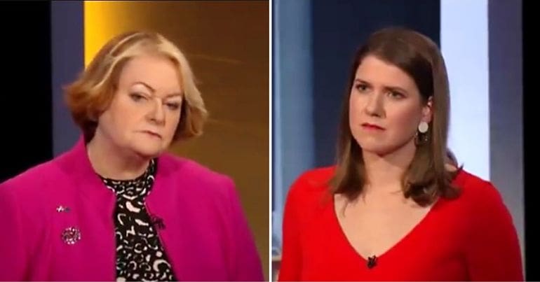 Paula Whitford and Jo Swinson