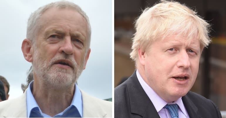 Jeremy Corbyn and Boris Johnson