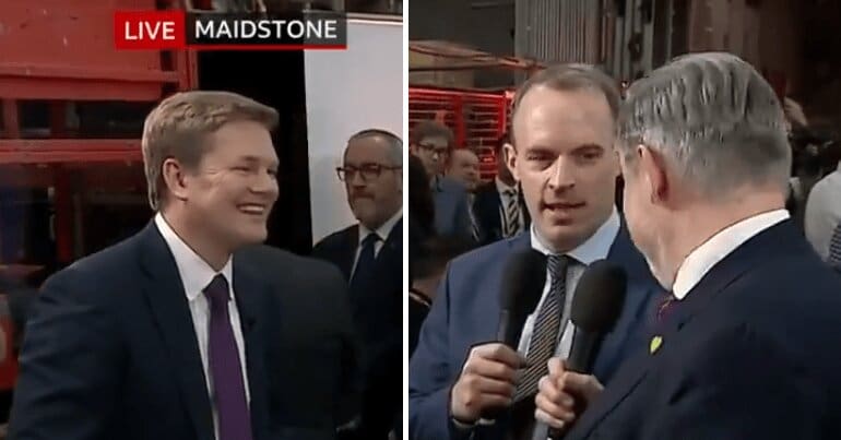 Host, Dominic Raab and Barry Gardiner