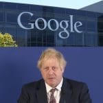 Google HQ and Boris Johnson