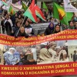 Solidarity demonstration against the bombing of Sinjar in Hannover
