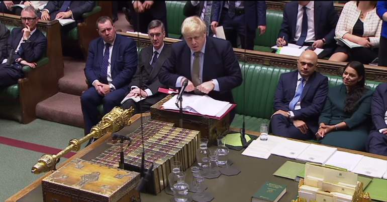 Boris Johnson at Prime Minister's Questions