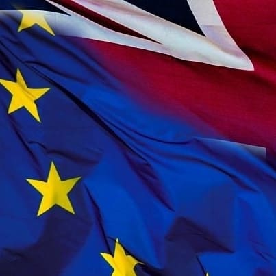 EU and UK flags