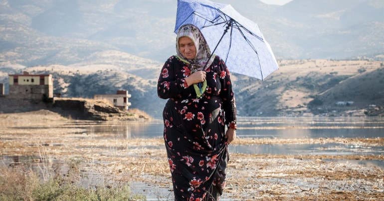 Dam reservoir has reached Hasankeyf Town