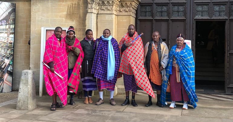 Seven delegates from Maasai communities in Kenya and Tanzania