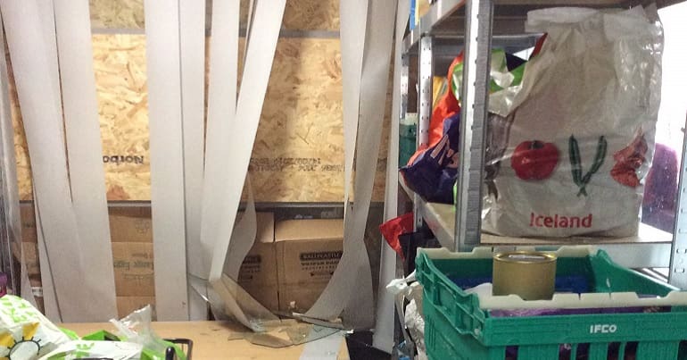 The attack on a Wakefield food bank
