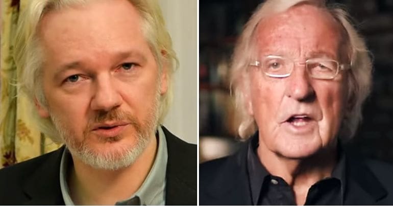 Julian Assange and John Pilger