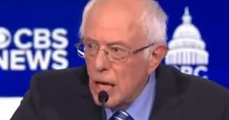Bernie Sanders at CBS News debate