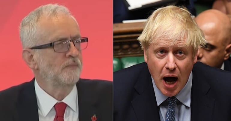 Jeremy Corbyn and Boris Johnson