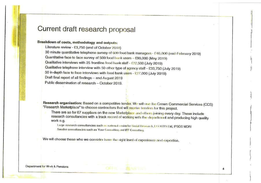DWP foodbank report four