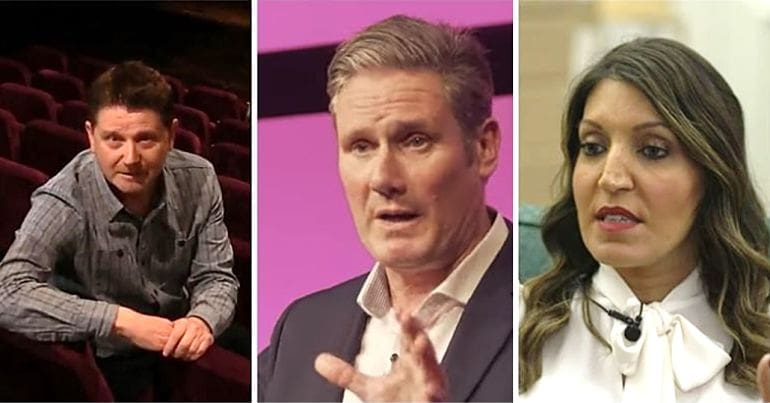 Reece Dinsdale, Keir Starmer, Rosena Allin-Khan