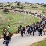 Palestinians demonstrate against annexation in the Jordan Valley