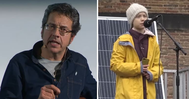 George Monbiot and Greta Thunberg