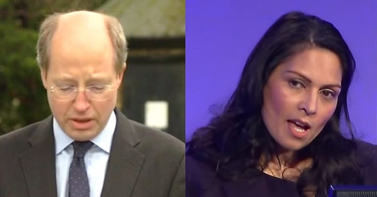 Philip Rutnam and Priti Patel