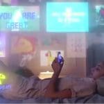 Still from Surveillance Capitalism film - a person looking at a phone