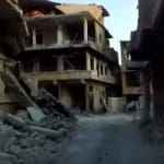 Image of destroyed buildings in Syria