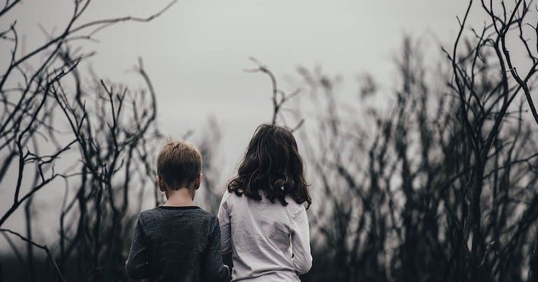 Two children
