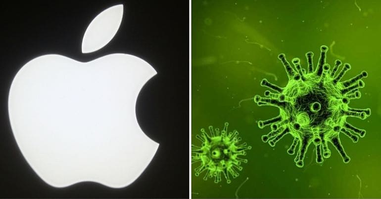 Apple logo & coronavirus