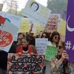 Women's march in Pakistan for International Women's Day 2020