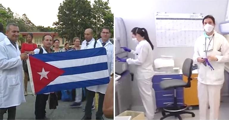 Cuban doctors and nurses & Italian medical staff
