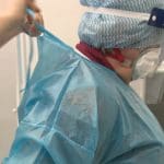 NHS staff wearing Personal Protective Equipment (PPE)