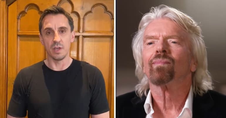 Gary Neville and Richard Branson