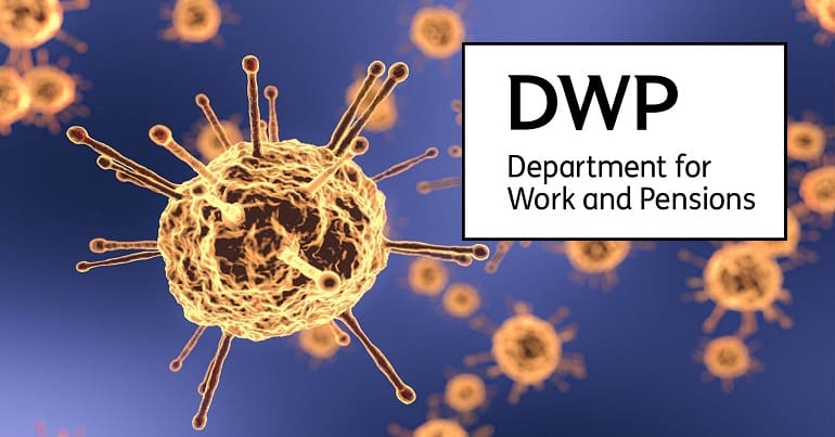 The coronavirus and the DWP main logo