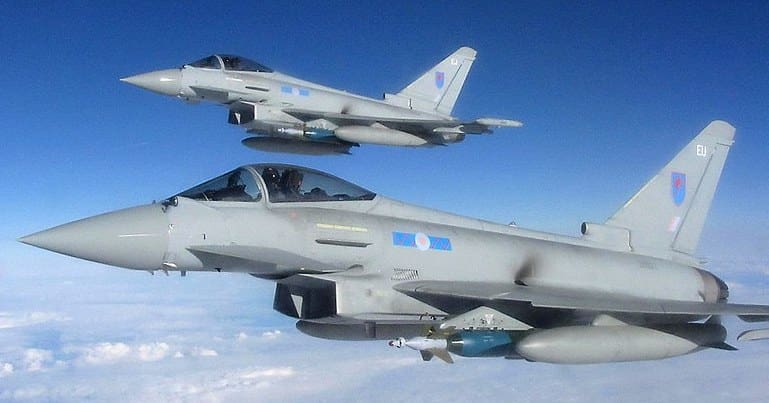 Royal Air Force Typhoon jets